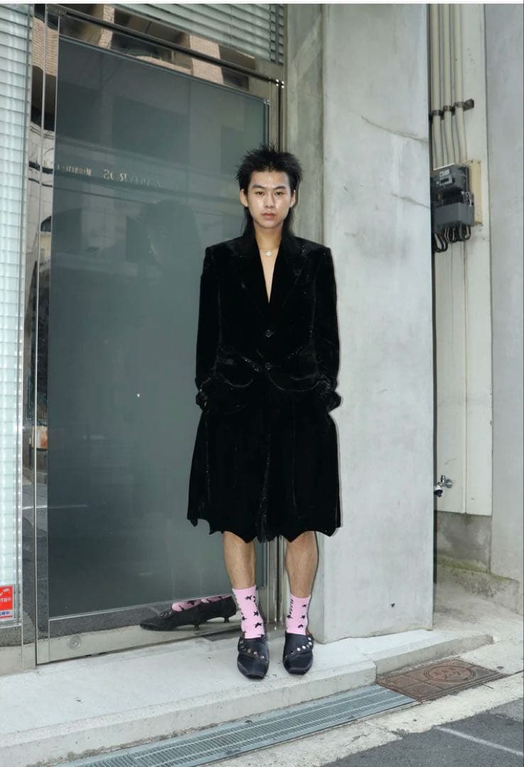 靴 MASU SATIN BAT SHOES(BLACK)27cm