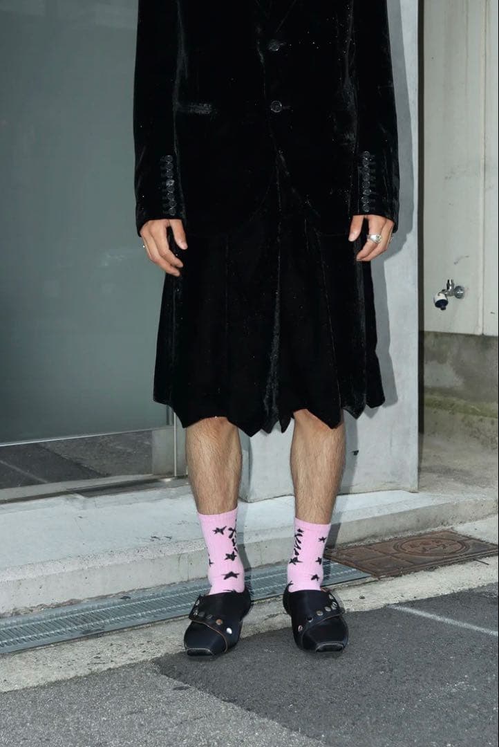 靴 MASU SATIN BAT SHOES(BLACK)27cm