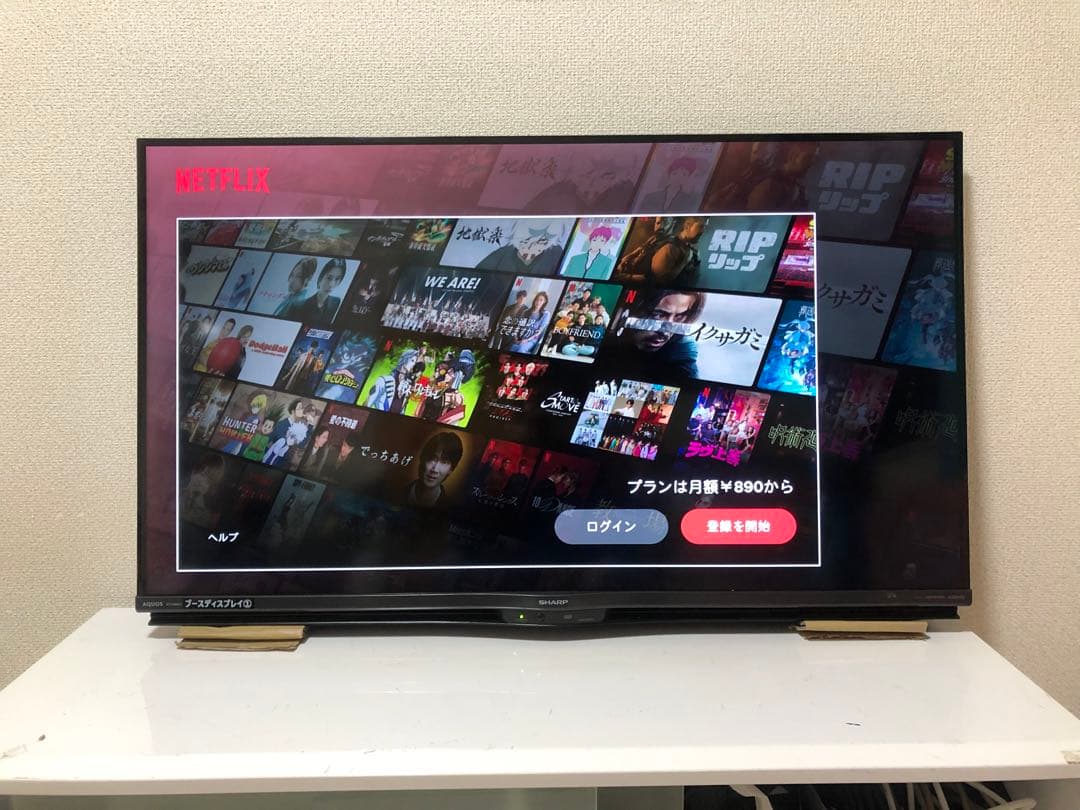 シャープ 40V型 4K液晶テレビ AQUOS 4T-C40AJ1 動画アプリ