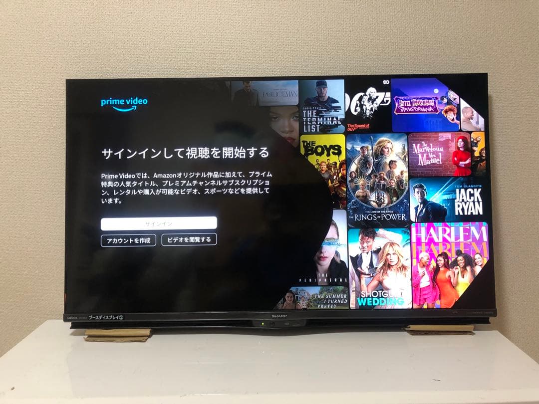 シャープ 40V型 4K液晶テレビ AQUOS 4T-C40AJ1 動画アプリ