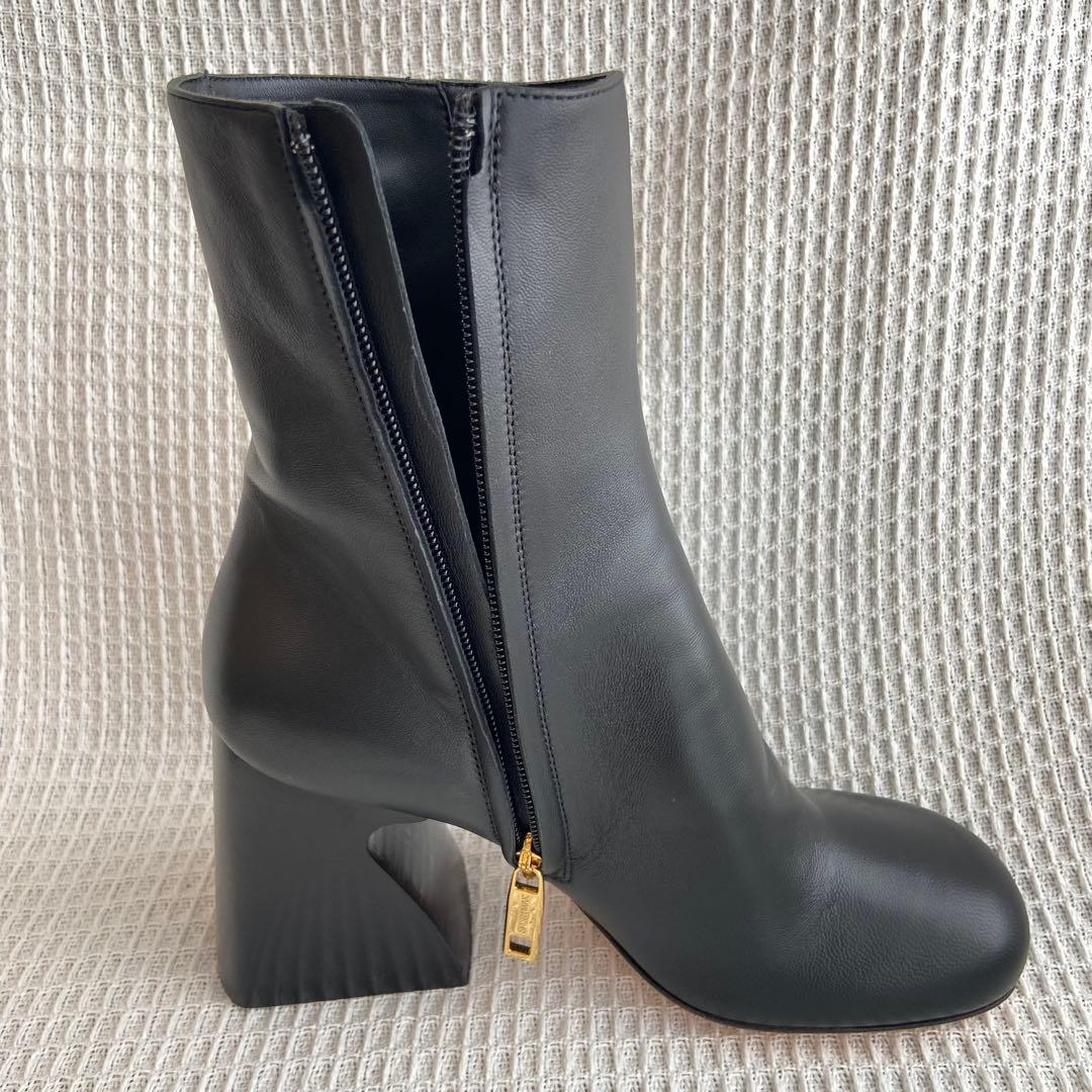 極美品 Max Mara スポーツマックス サイドジップ ブーツ 37 黒 袋付