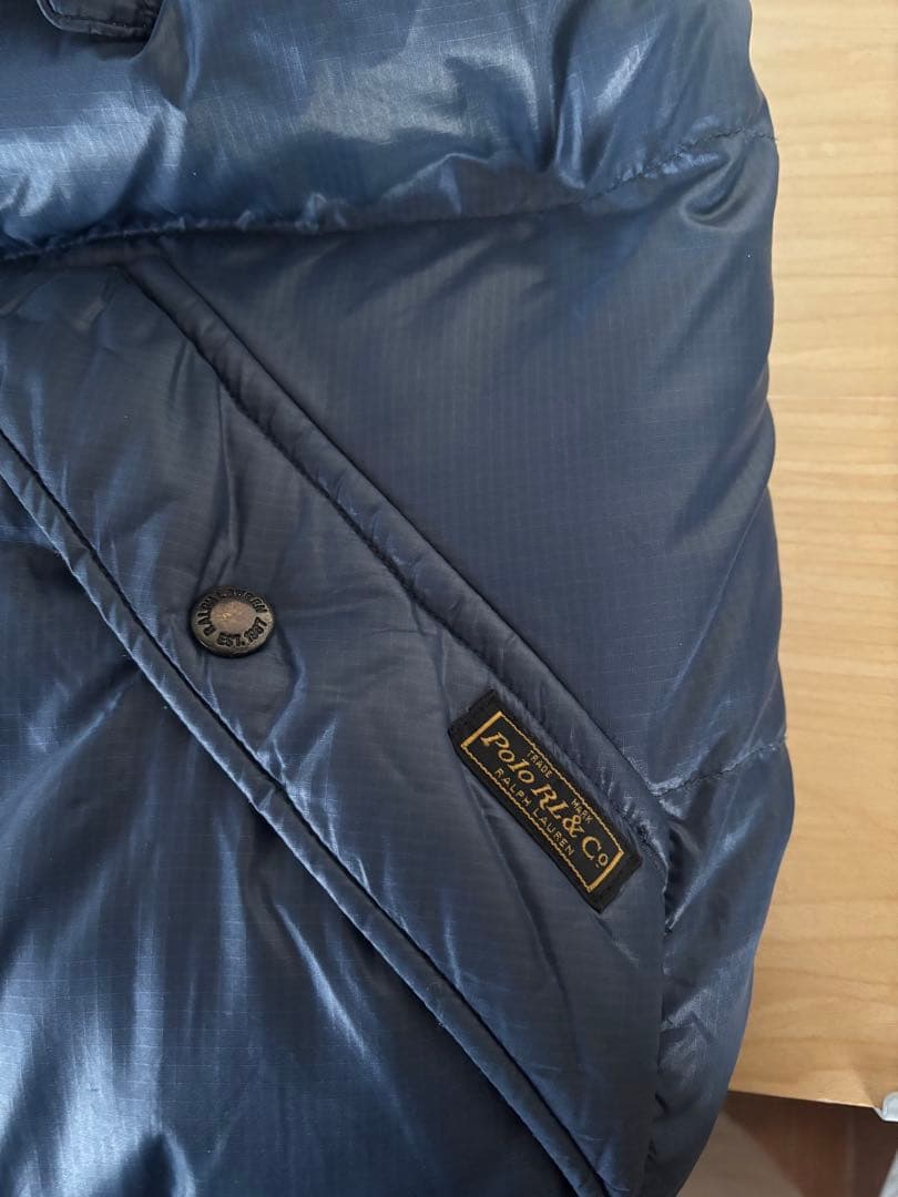 ヴィンテージPolo by Ralph Lauren フード付きダウンベスト M