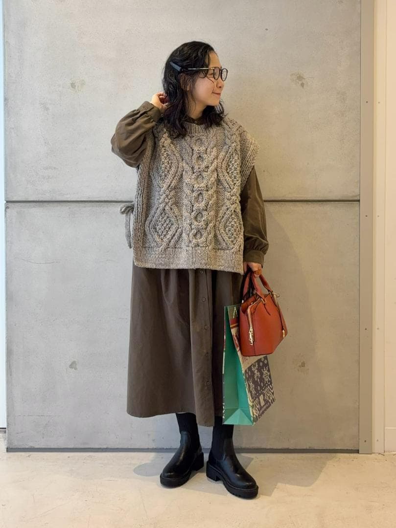 新品◆かぐれ◆ペルーアランニットベスト《GRAY》アーバンリサーチ