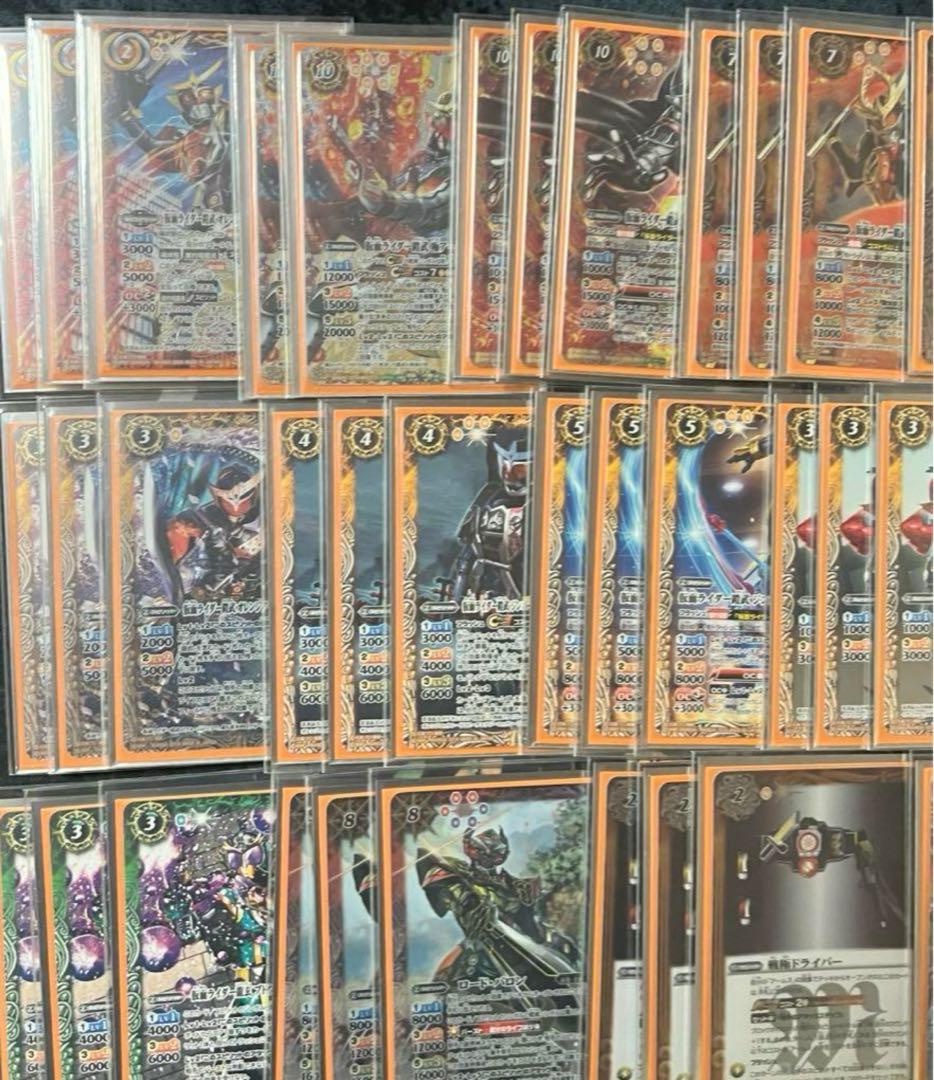 バトスピ　契約入り仮面ライダー鎧武デッキ！差し替え&スリーブ付き！