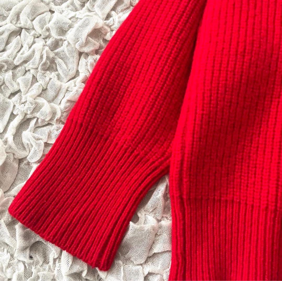 極美品ジャーナルスタンダード カーディガン　1.54万　ゆったり赤ウール100%