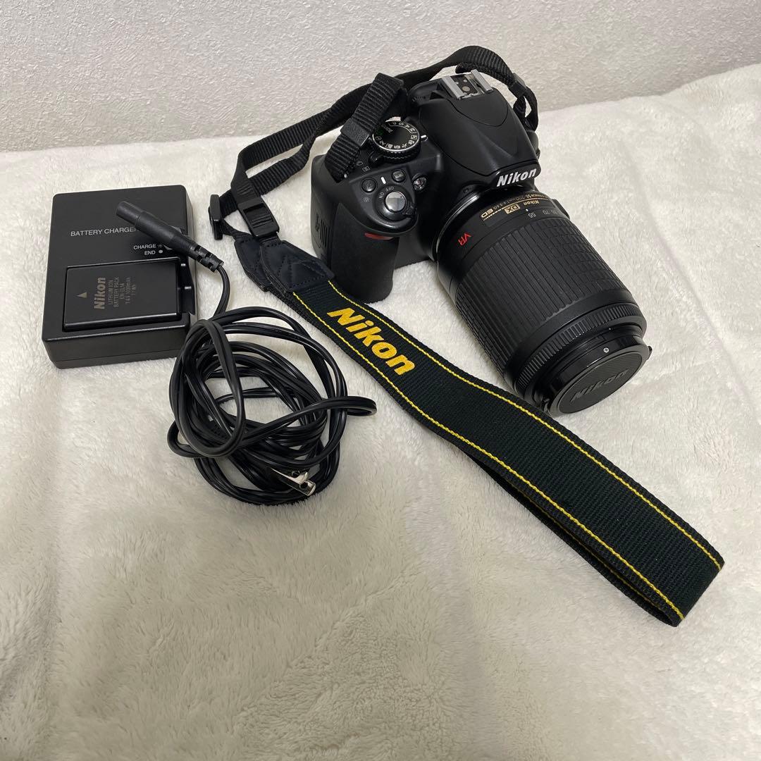 (この値段は本日正午まで)NikonD3100デジタル一眼レフカメラ望遠レンズ