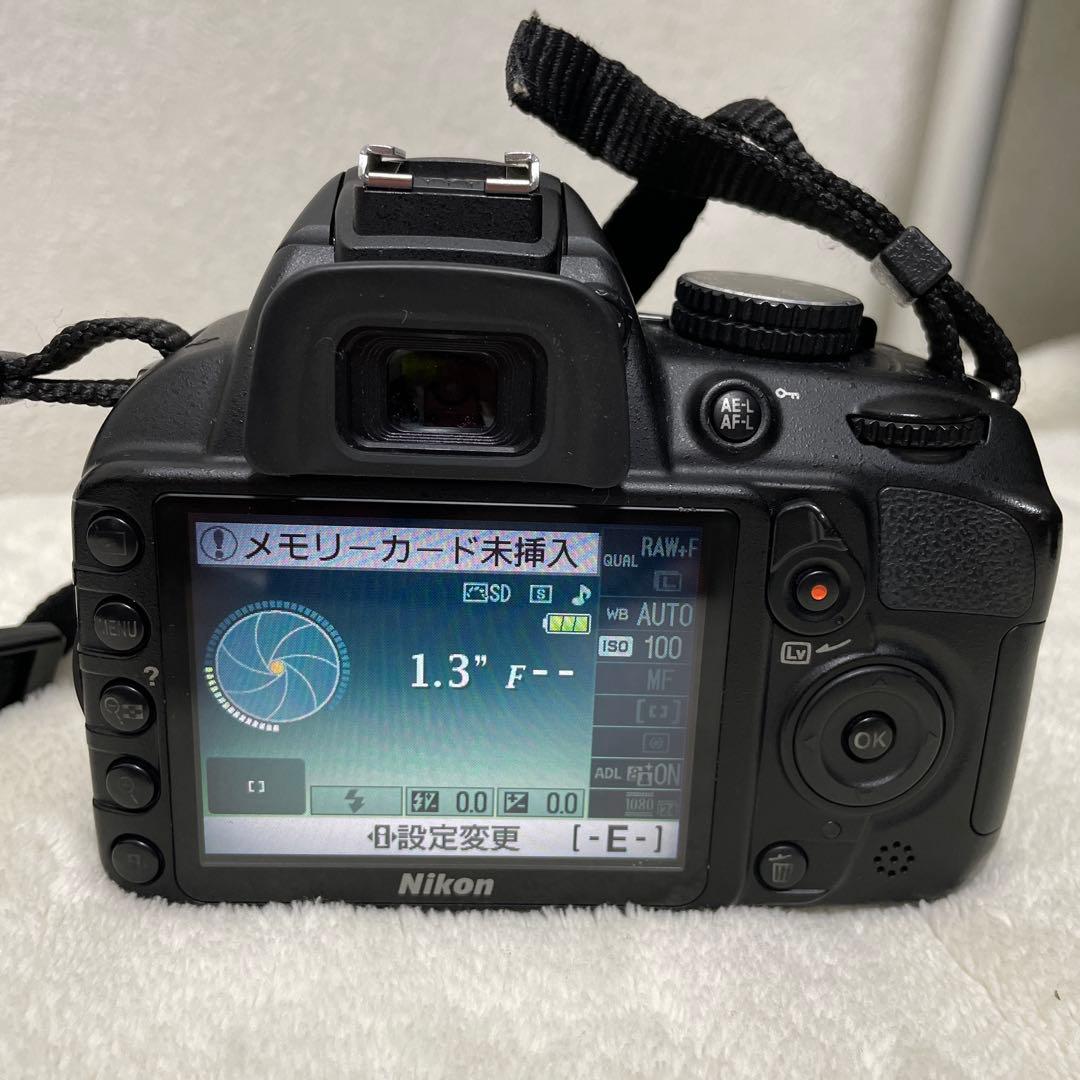 (この値段は本日正午まで)NikonD3100デジタル一眼レフカメラ望遠レンズ