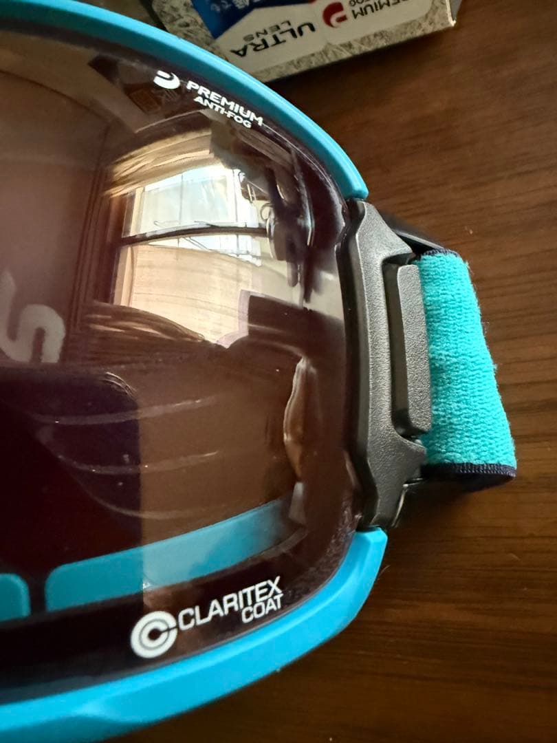 SWANS ゴーグル 青 全天候レンズ