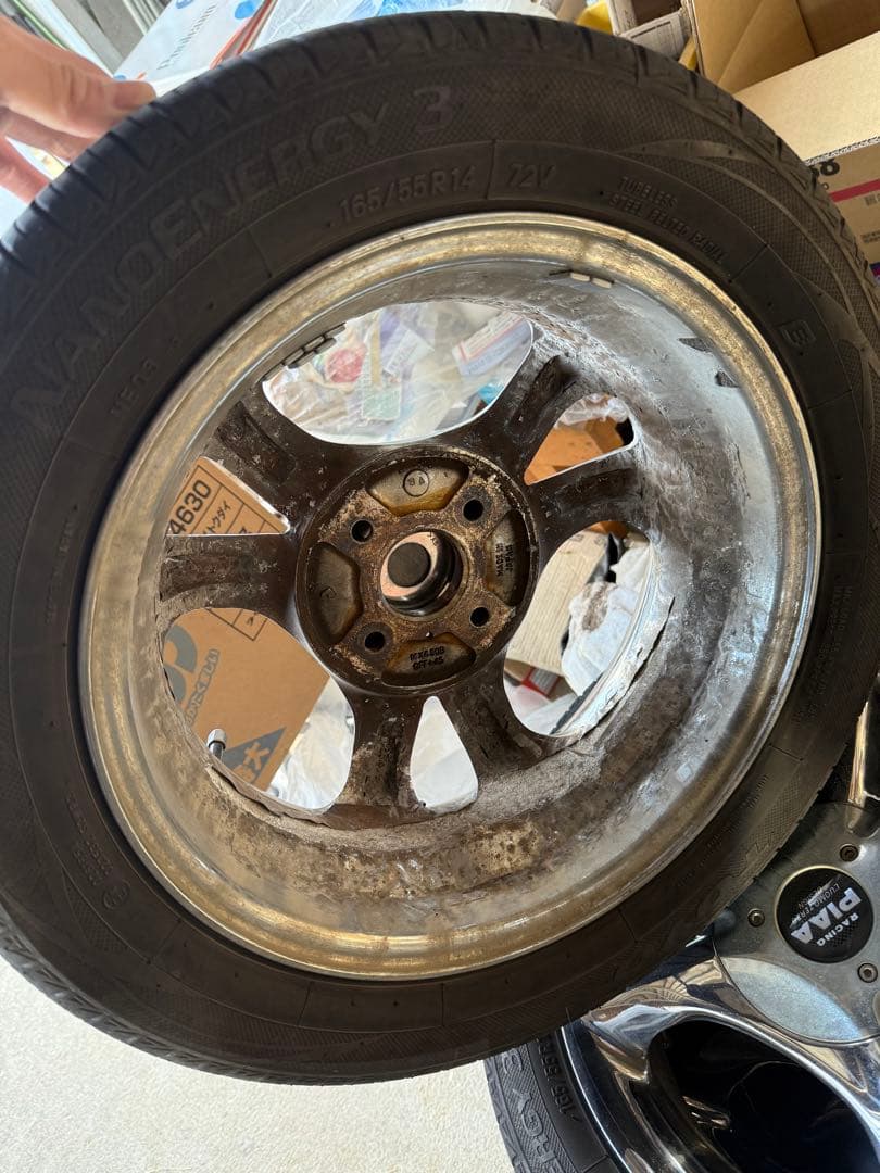 PIAA 14インチ ホイールセット タイヤ付き