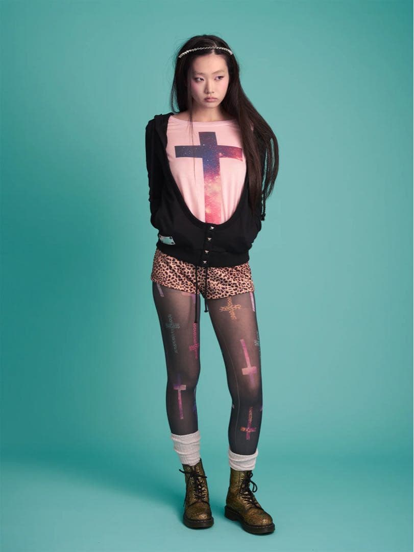 トップス igusa PEACE STUD HOODIE CARDIGAN