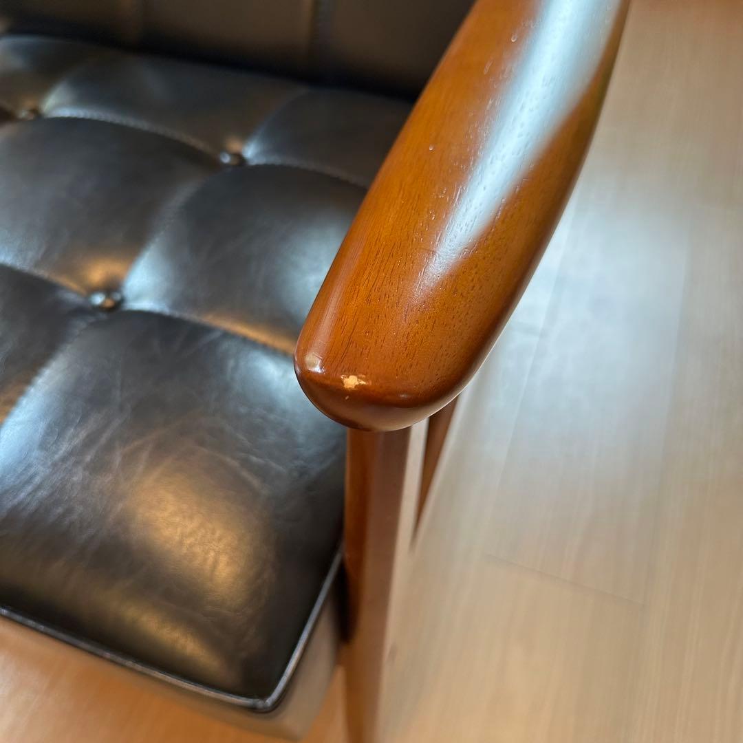 カリモク60 Kチェア 1シーター　スタンダードブラック【美品】