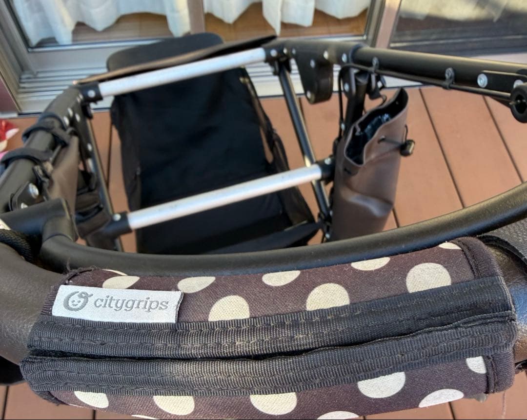 mykoAir Buggy ペットカート フレームブレーキ付き 合皮レザー