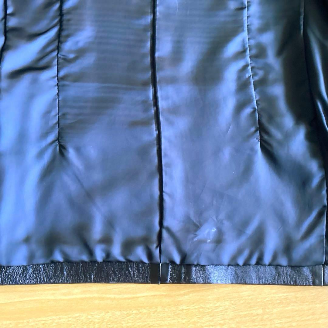 kenちゃん　DKNY ダナキャラン　ブラックレザージャケット XL 羊革