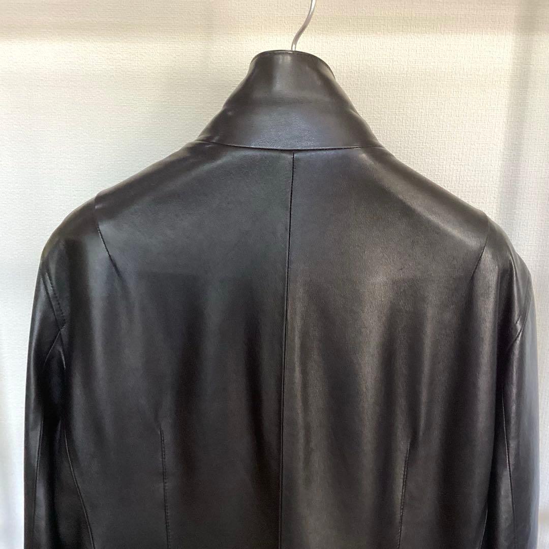 kenちゃん　DKNY ダナキャラン　ブラックレザージャケット XL 羊革
