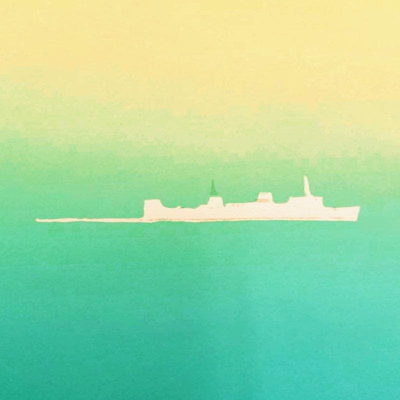 智博！☆本間武男☆「 かもめ Ⅴ 」シルクスクリーン　半切サイズ