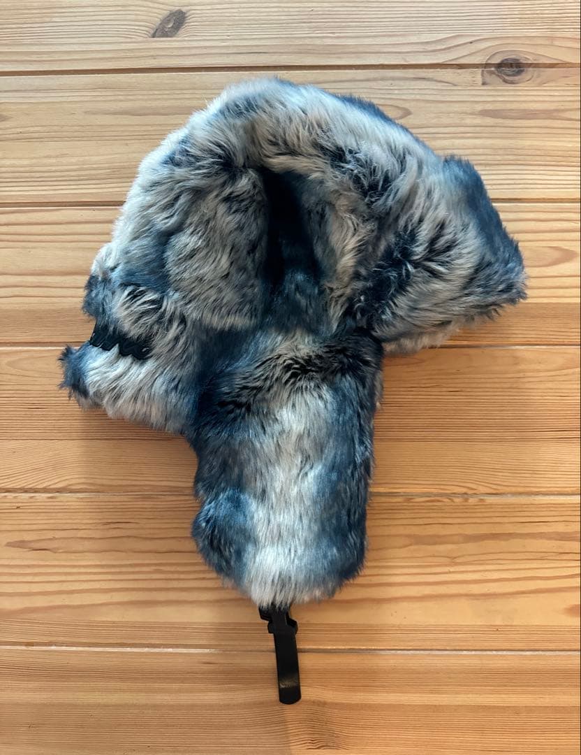 Supreme Faux FurTrooper BlueフライトキャップM/L