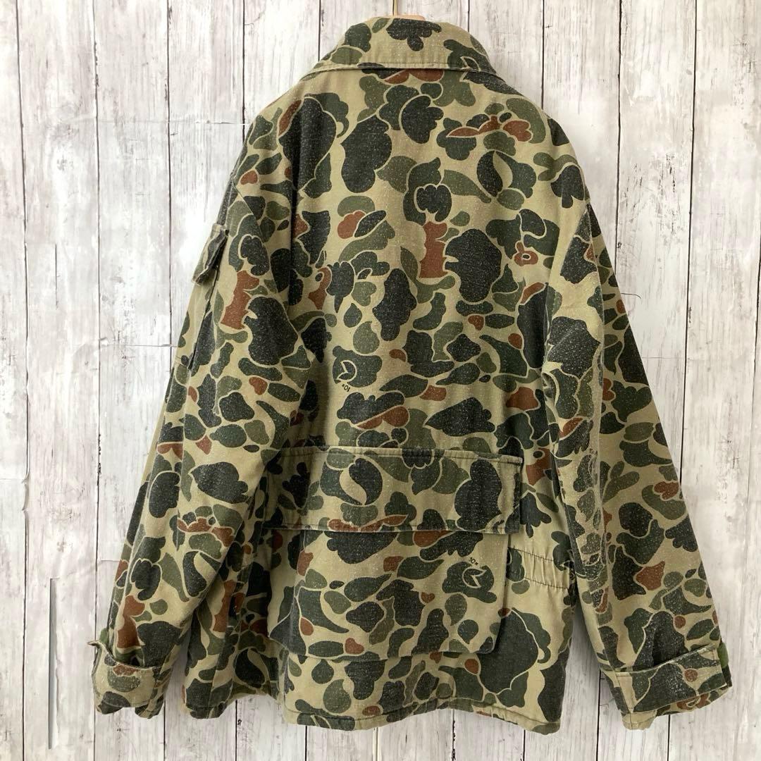 90sヴィンテージUSA製古着　10X ダックハンターカモプリントカバーオールL