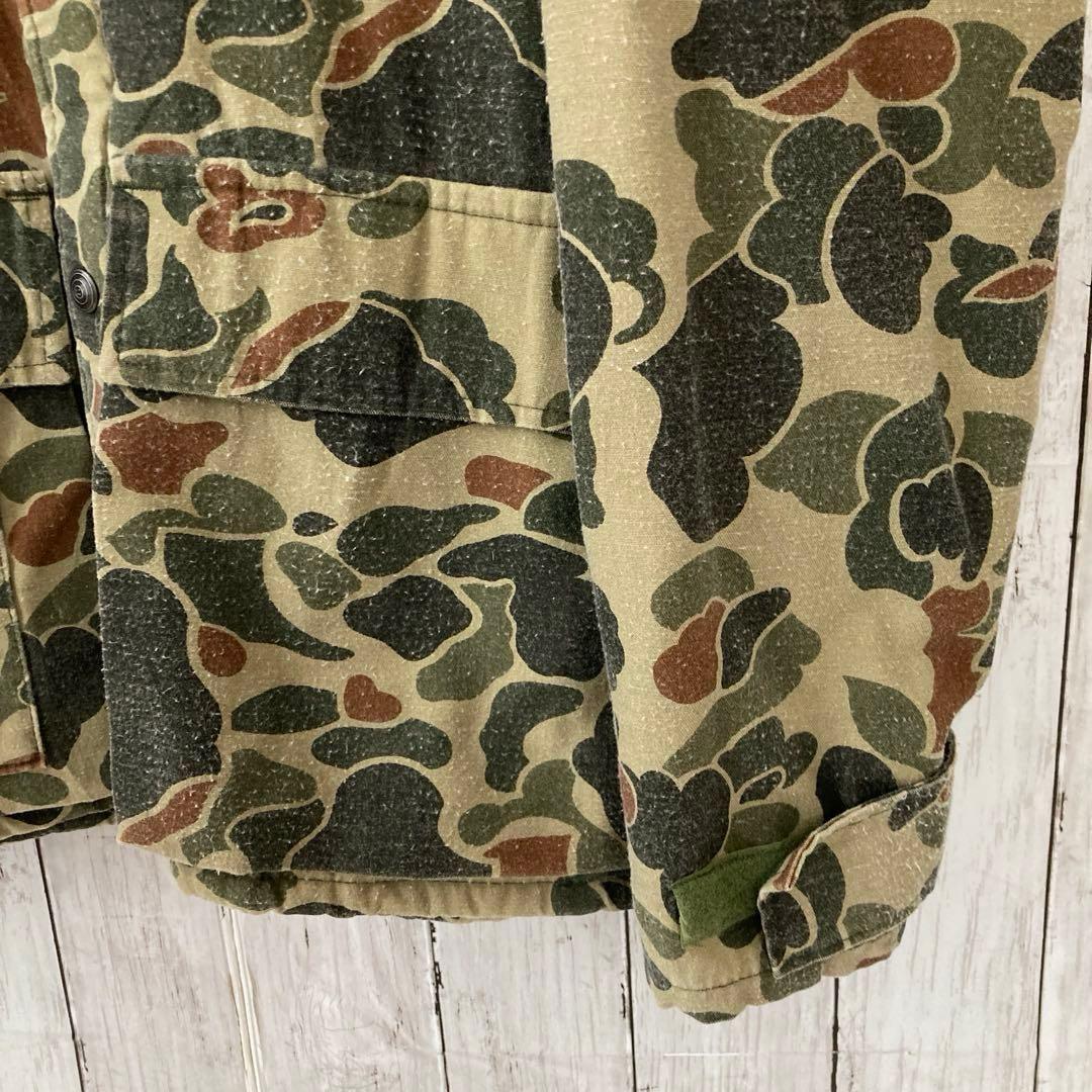 90sヴィンテージUSA製古着　10X ダックハンターカモプリントカバーオールL