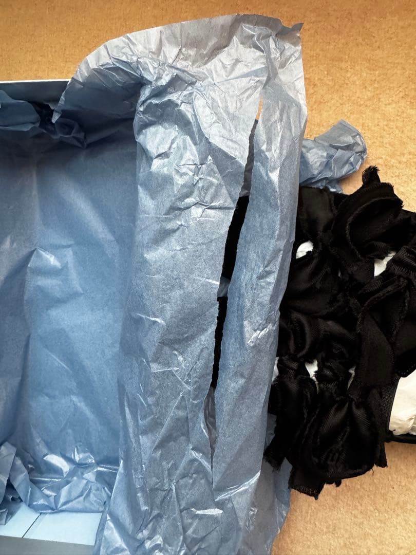 【GRISE】サテンリボン 24.5cm Black