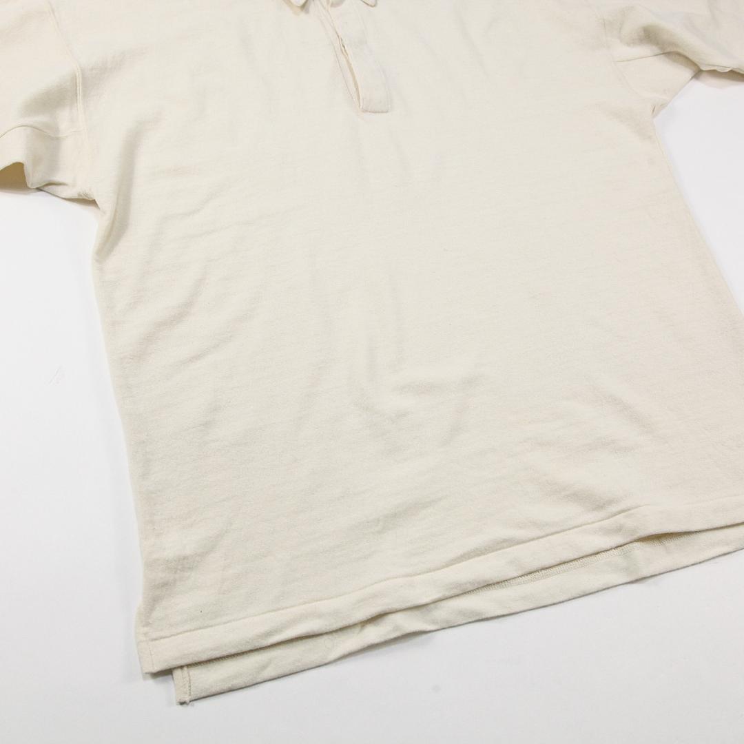 COMOLI 22AW ウール ラグビーシャツ W03-05012 3 ECRU