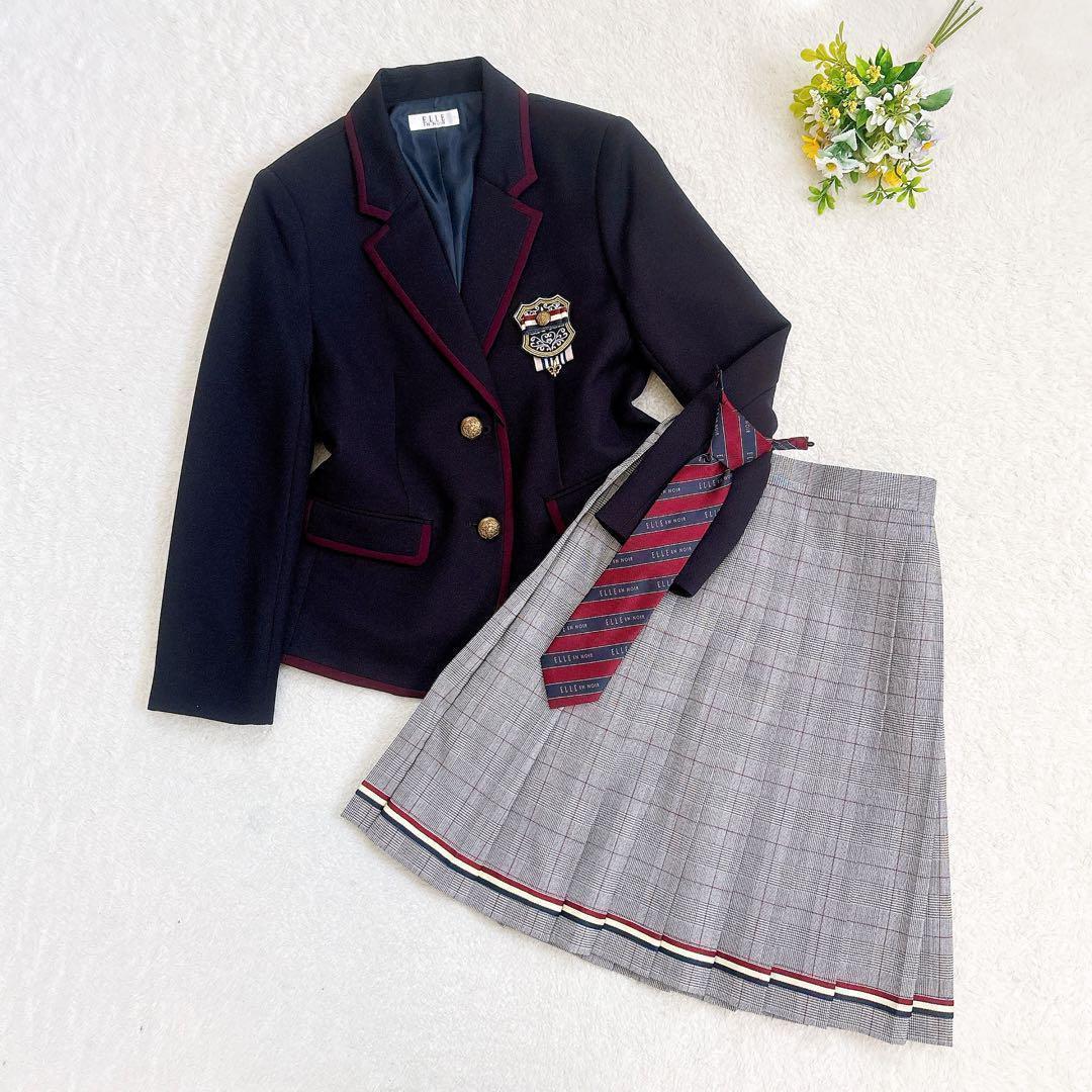 ELLE EN NOIR 女の子セレモニースーツ 紺ブレ グレンチェック 150