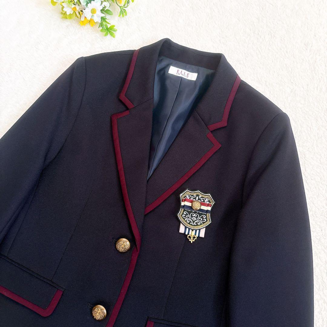 ELLE EN NOIR 女の子セレモニースーツ 紺ブレ グレンチェック 150