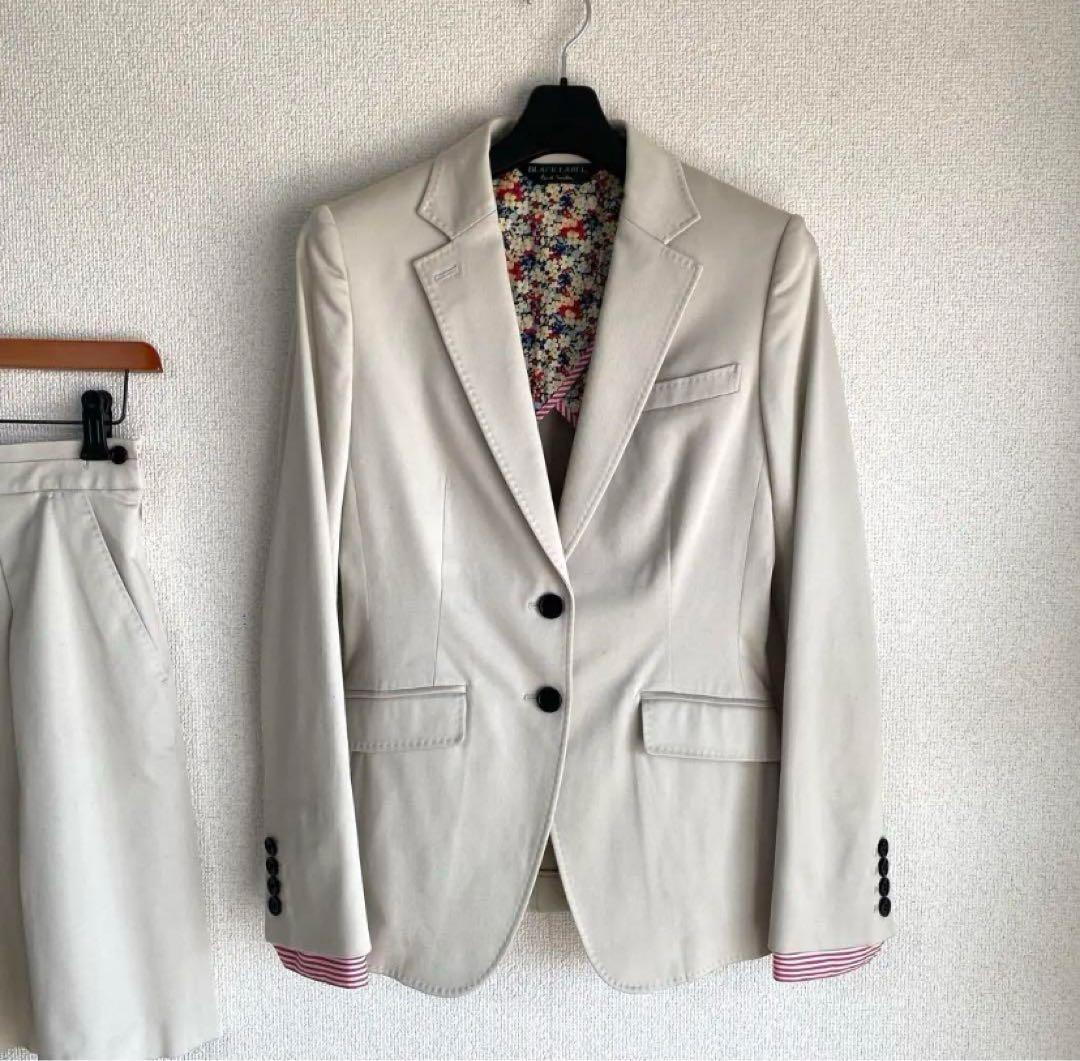 ポールスミス ブラックレーベル スカートスーツ 上40下42 W72 DMW