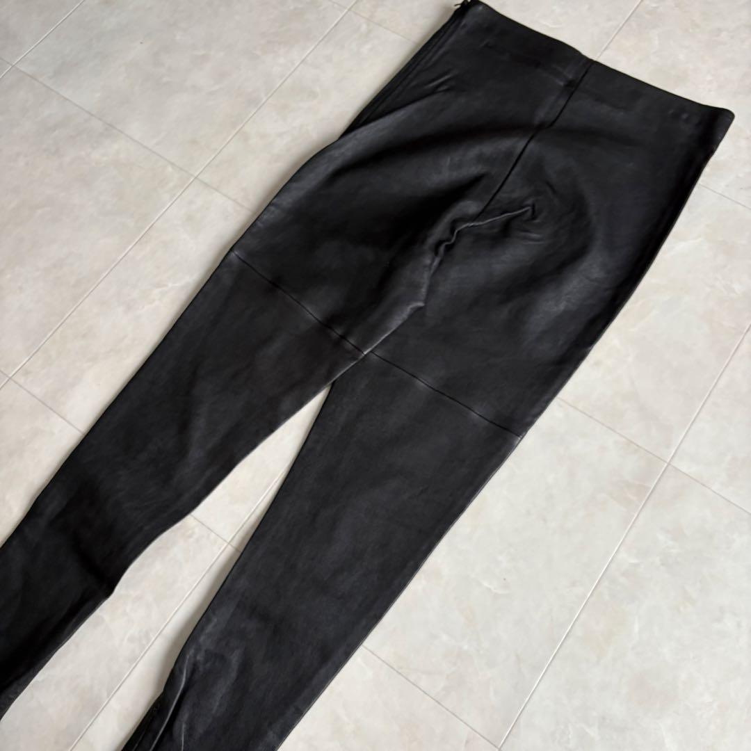 Maison Martin Margiela  本革トレンカレギンス黒40