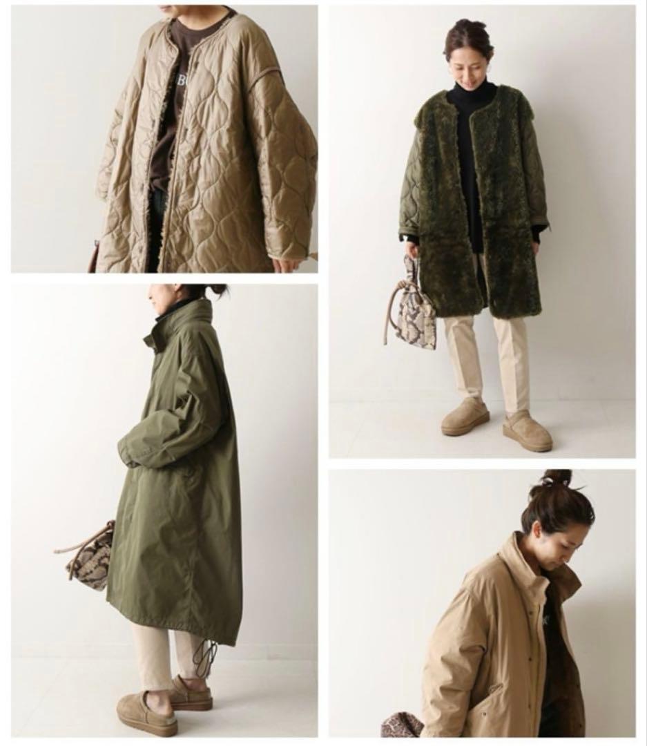 キルティングライナー付 フィールドパーカー モッズコートFRAMEWORK