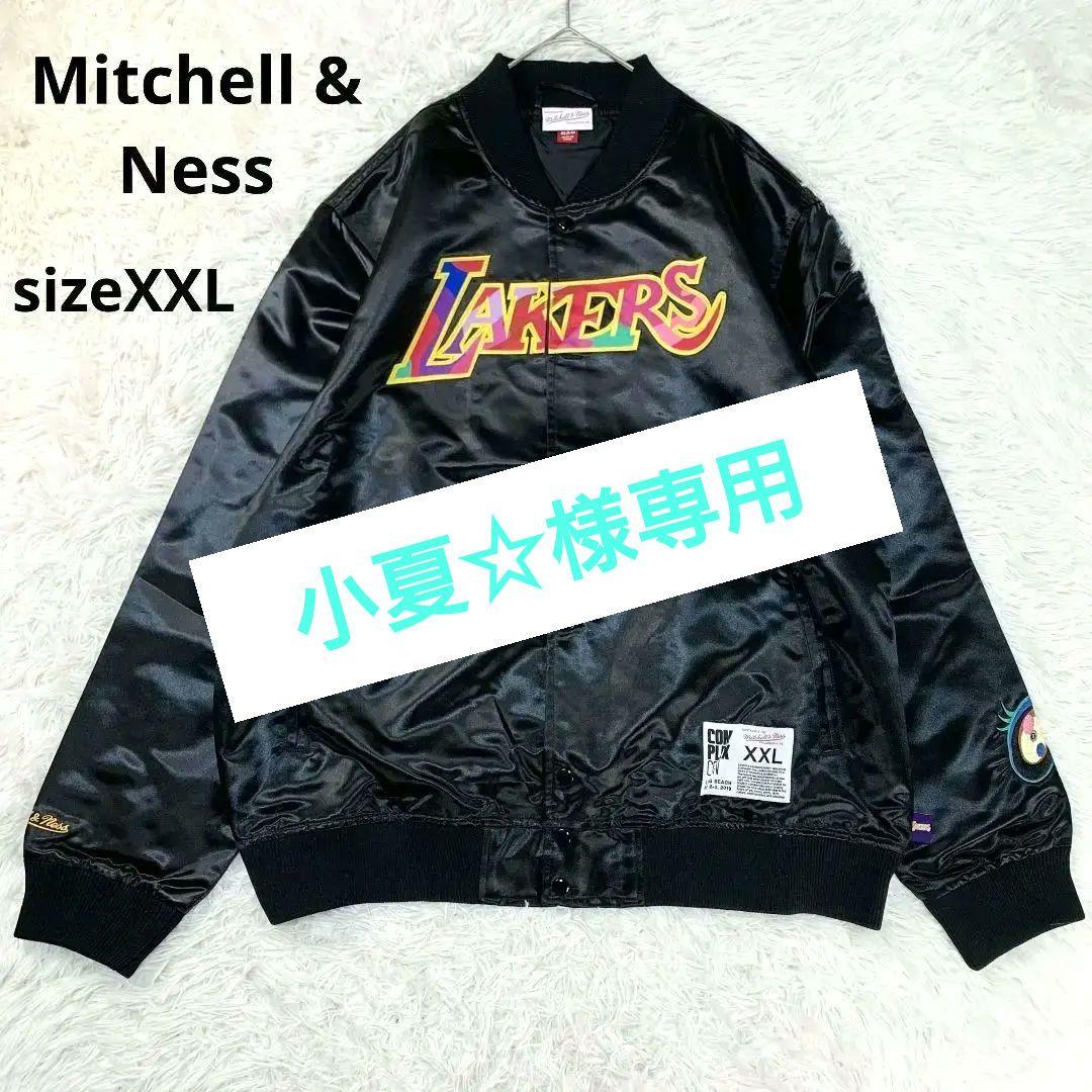 【良品】ミッチェルアンドネス スタジャン　黒　LAKERS XXLサイズ