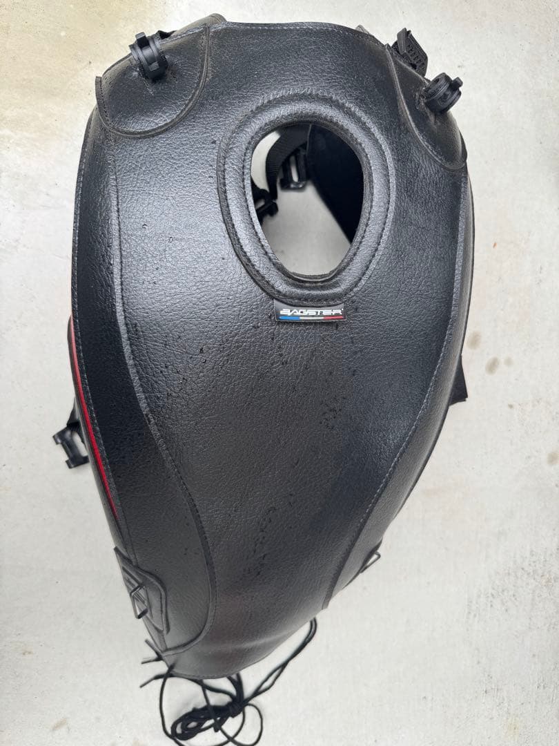 【Yoshiaki さま専用】エストレヤ　タンクカバー赤黒【皮】