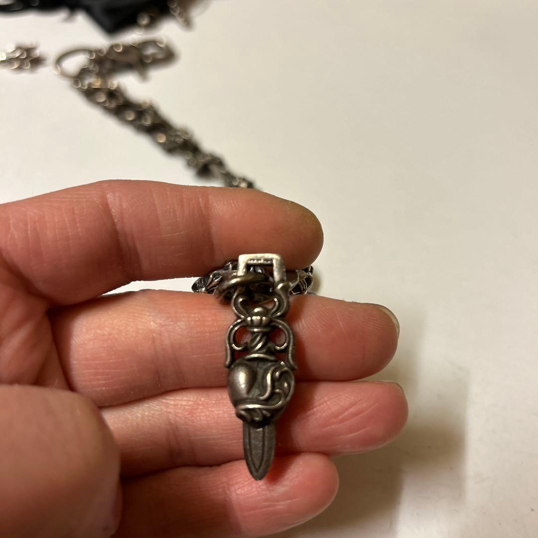 専用　ウォレットチェーン　シルバー950 クロムハーツハートダガー　カスタム