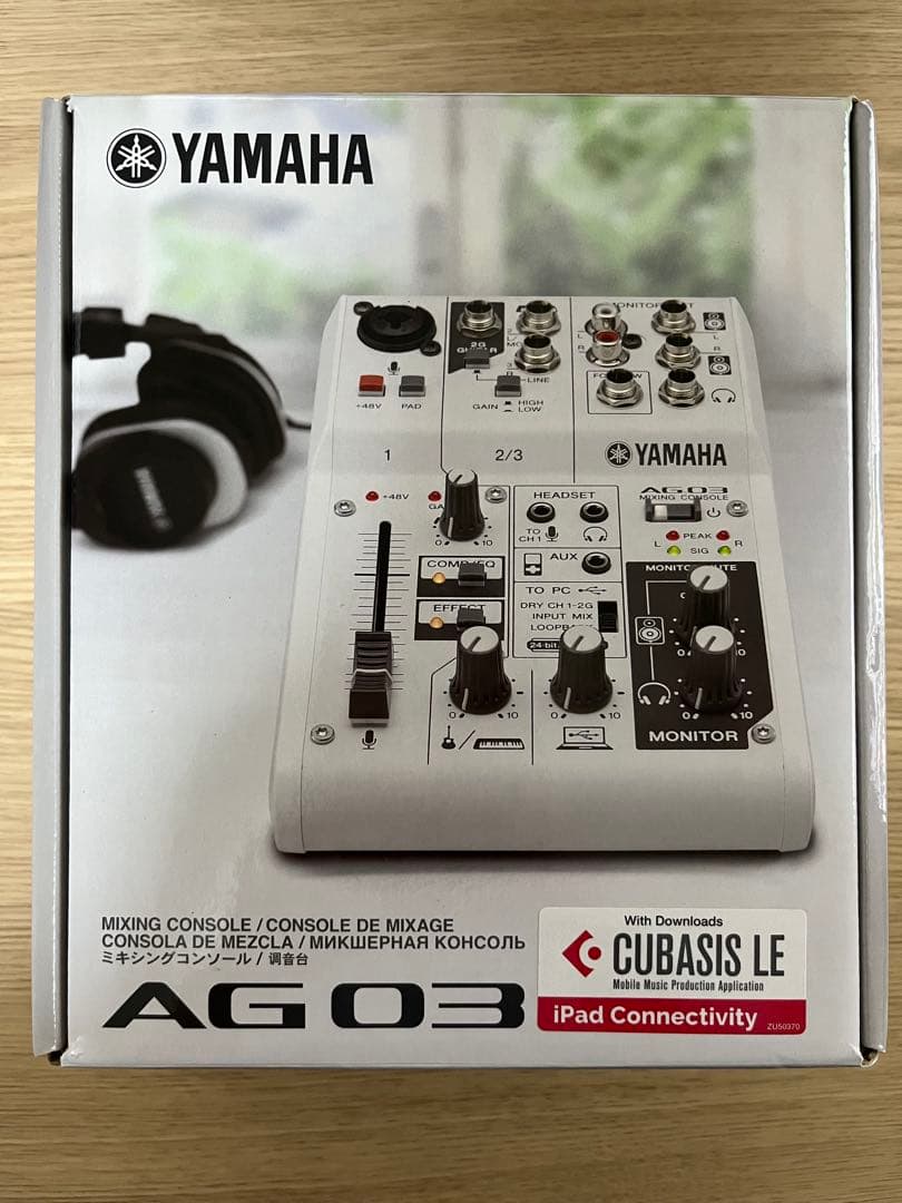 YAMAHA AG03 ミキシングコンソール　USB3カメラアダプタ付き