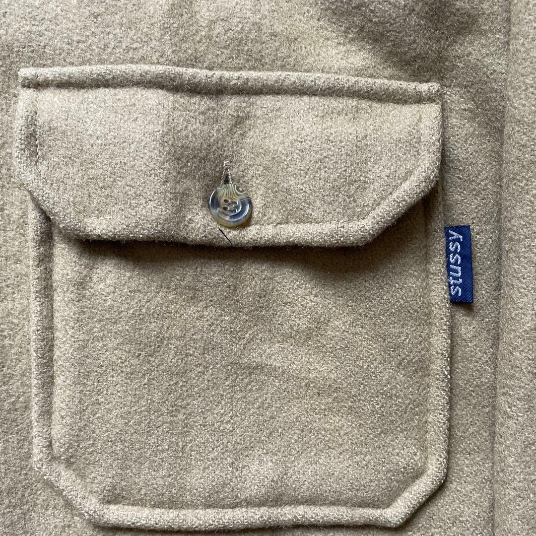 【90s】◎OLD STUSSY CPOジャケット　ウールジャケット　シャツ　M