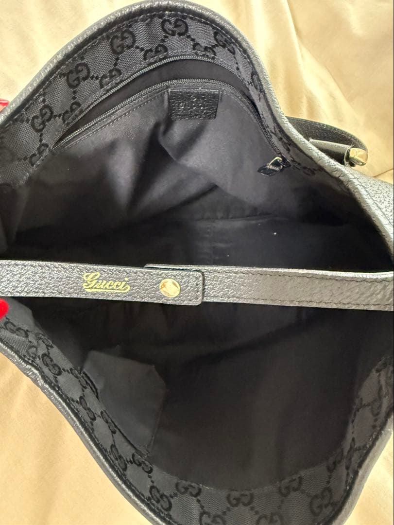 グッチ GUCCI ロゴ トートバッグ アビー トートバッグ レザー ブラック