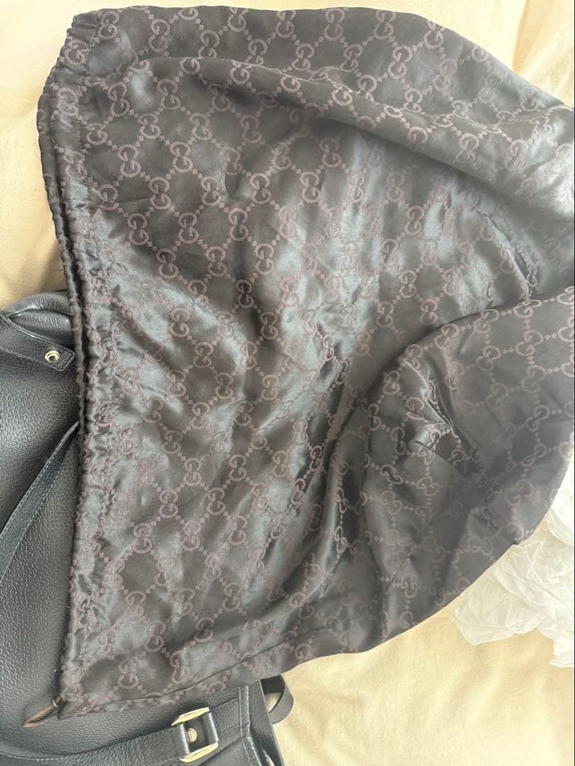 グッチ GUCCI ロゴ トートバッグ アビー トートバッグ レザー ブラック