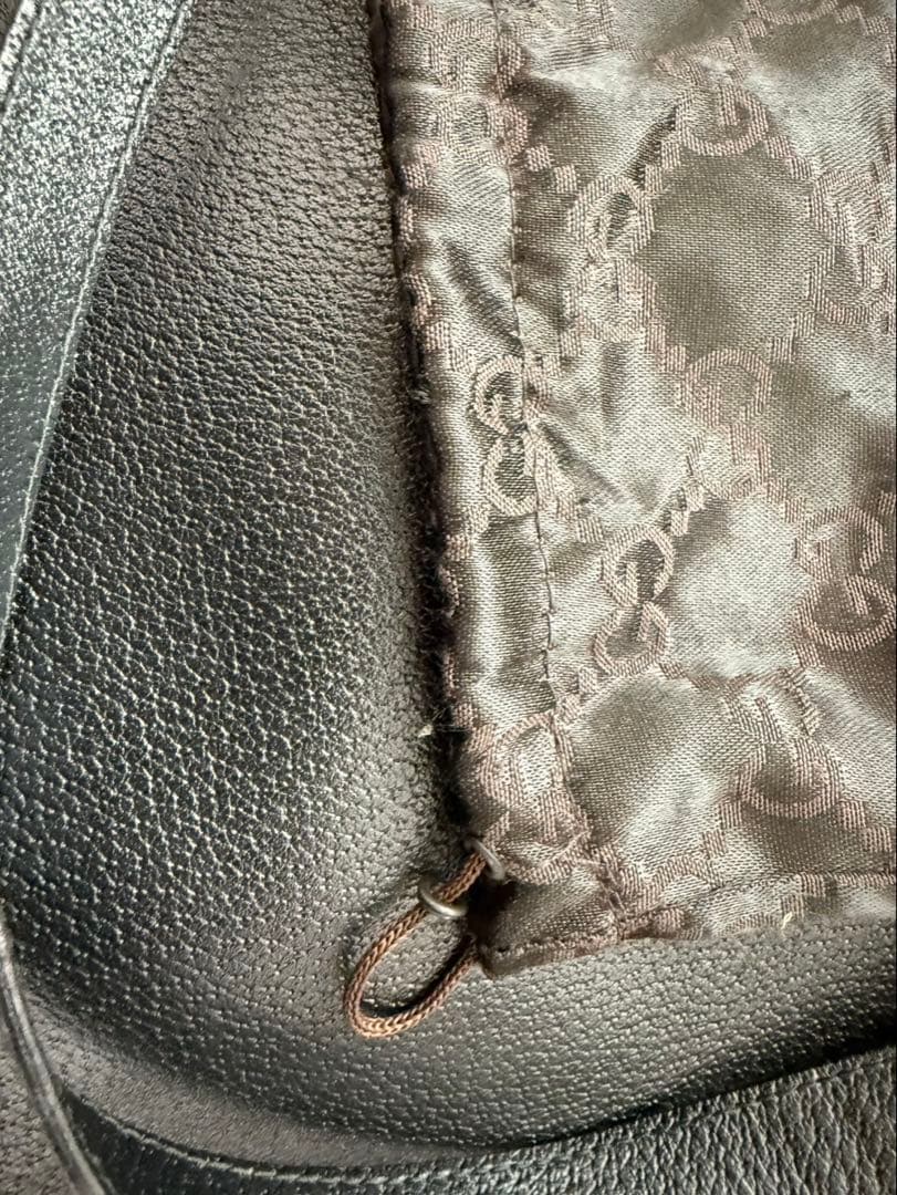 グッチ GUCCI ロゴ トートバッグ アビー トートバッグ レザー ブラック