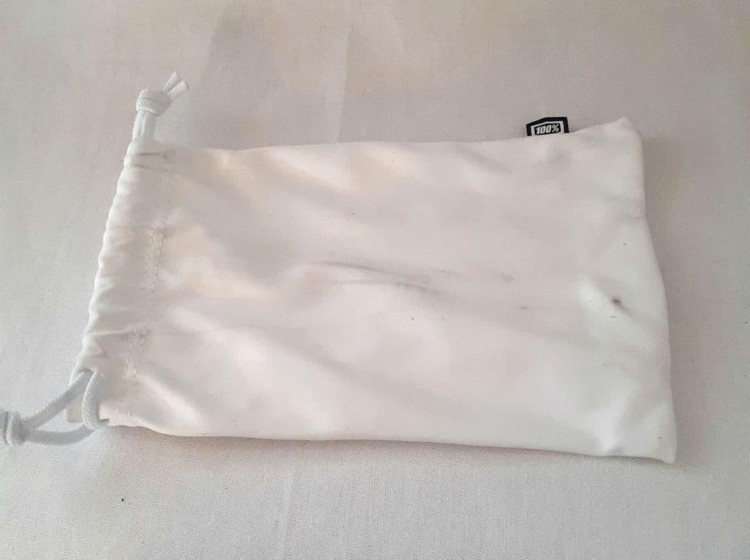 中古 100％ スピードクラフト XS クリアグレー ブルーミラー サングラス