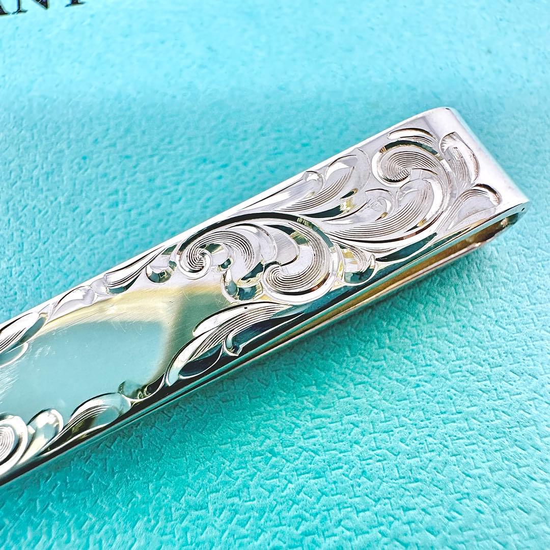 希少　Tiffany リーフ　シルバー　ネクタイピン　タイピン　Ag925