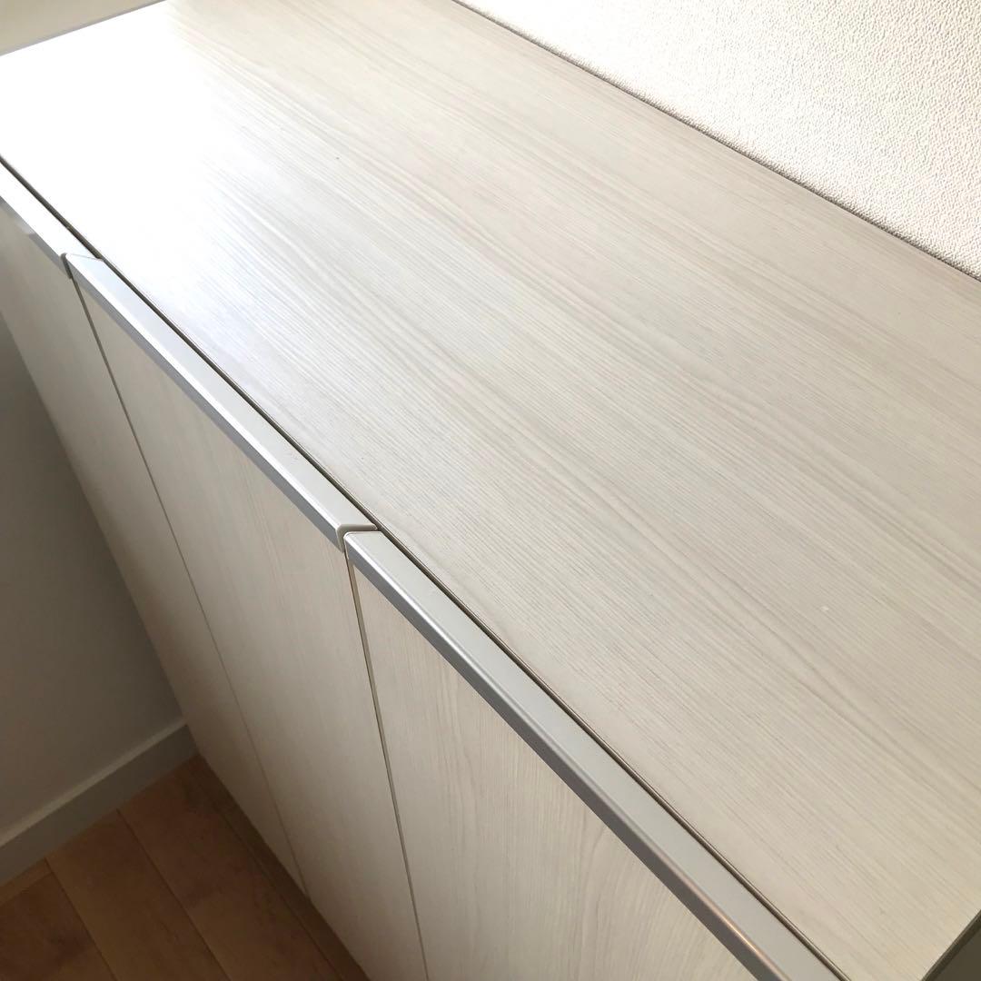 ニトリ　シューズボックスリアル　ロー　大川家具　幅75cm 日本製