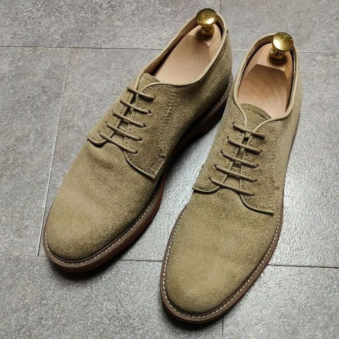 【REGAL】未使用品 リーガル プレーントゥスウェードシューズ サンドベージュ