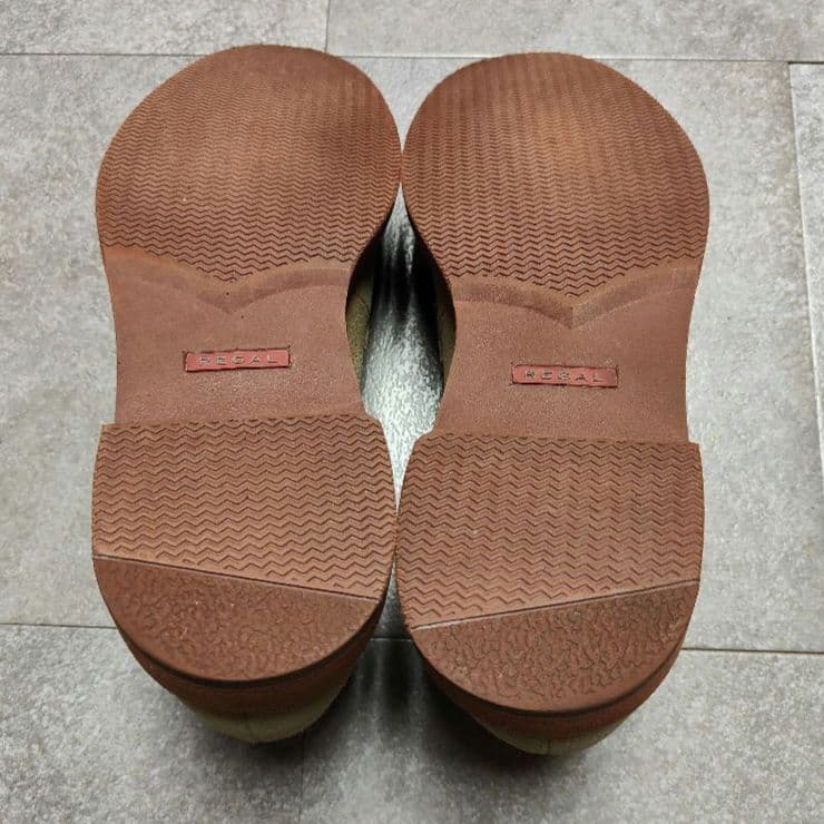 【REGAL】未使用品 リーガル プレーントゥスウェードシューズ サンドベージュ