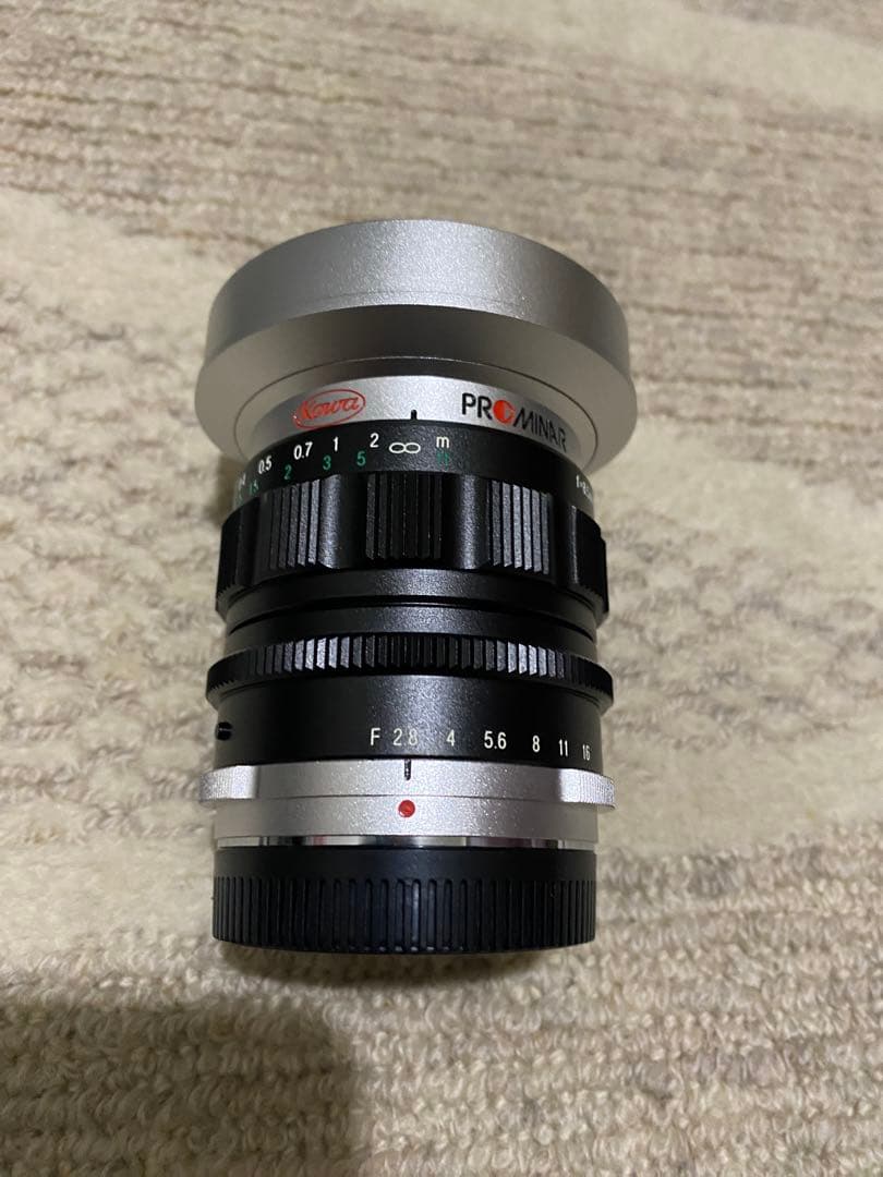 【新品レア　未使用　日本製】8.5mmF2.8 超広角マニュアルレンズ　シルバー