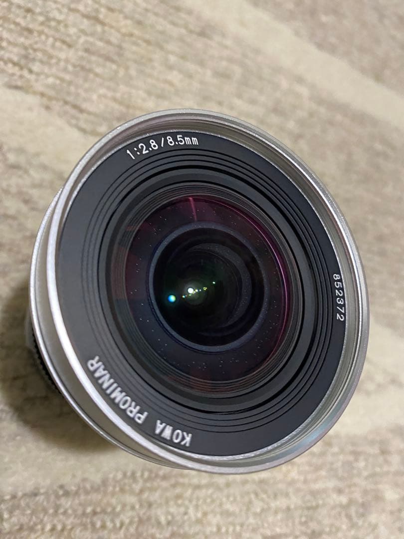 【新品レア　未使用　日本製】8.5mmF2.8 超広角マニュアルレンズ　シルバー