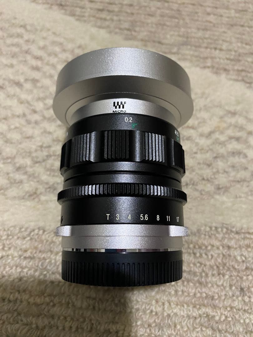 【新品レア　未使用　日本製】8.5mmF2.8 超広角マニュアルレンズ　シルバー