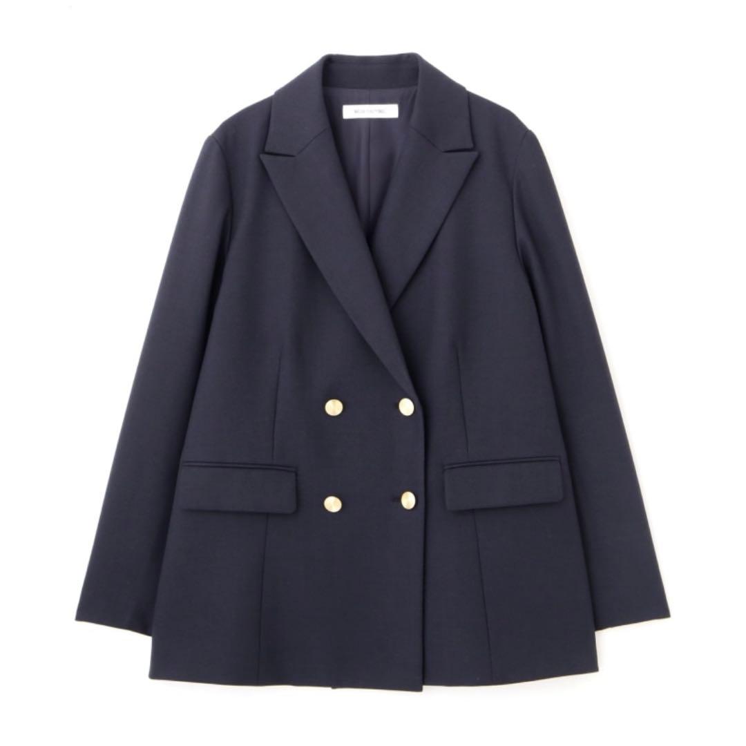 美品 NATURAL BEAUTY BASIC ダブルブレストボクシージャケット