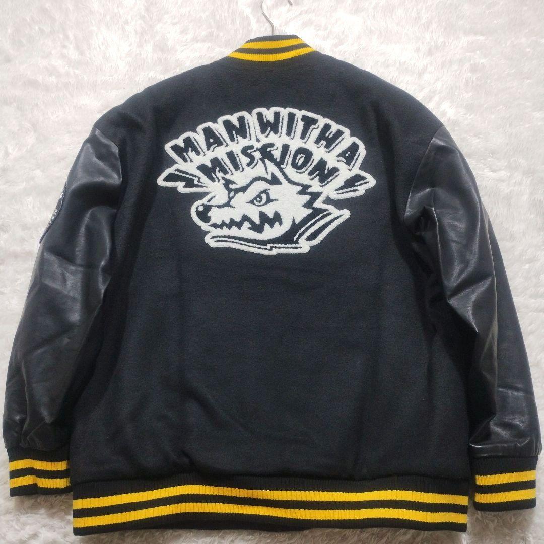 美品✨マンウィズアミッション 甲子園ライブ限定 スタジャン S キルティング 黒