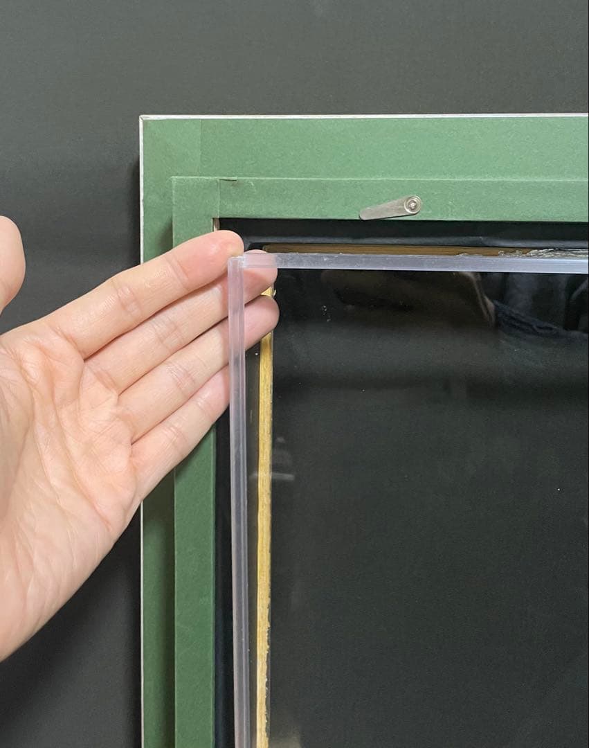 油彩額縁 P15 オーダー額縁 シルバー装飾 アンティーク調　木製