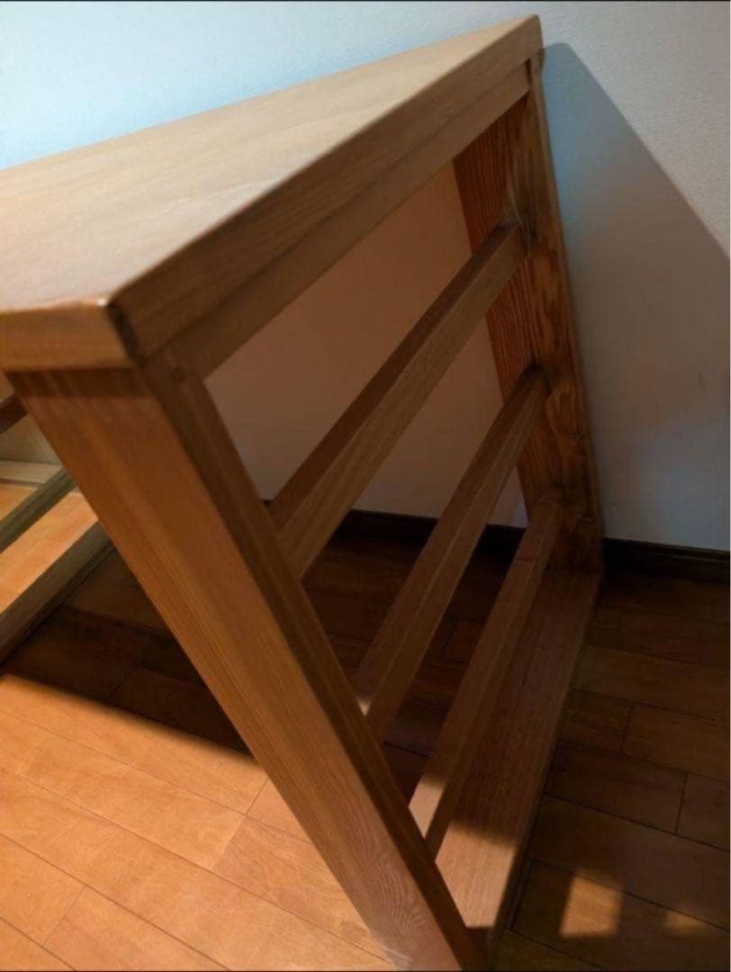 ■送料込■木下家具 北欧 リム 木製デスク 学習机 事務机 無垢材 タモ