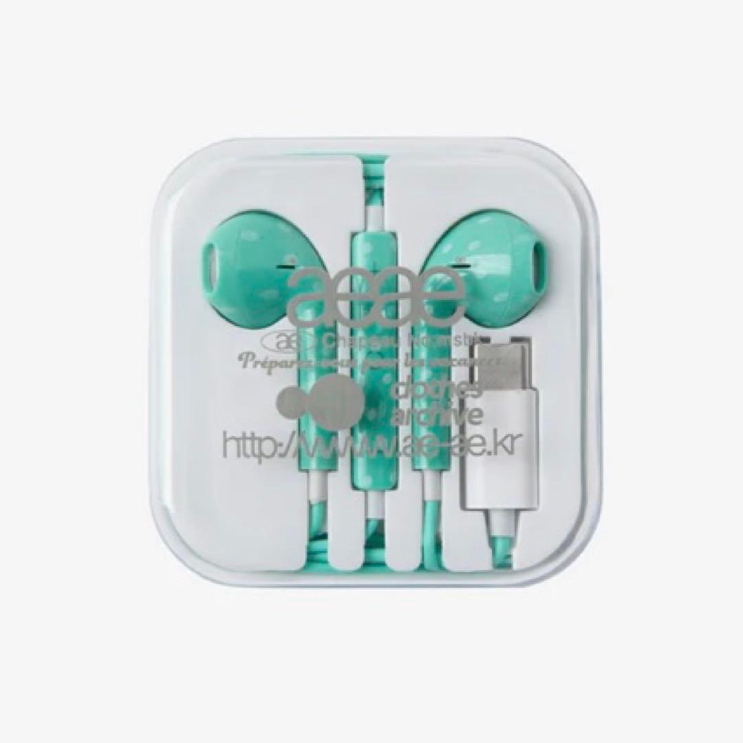 【早い者勝ち‼️】aeae イヤホン USB-C MINT【新品、未使用】
